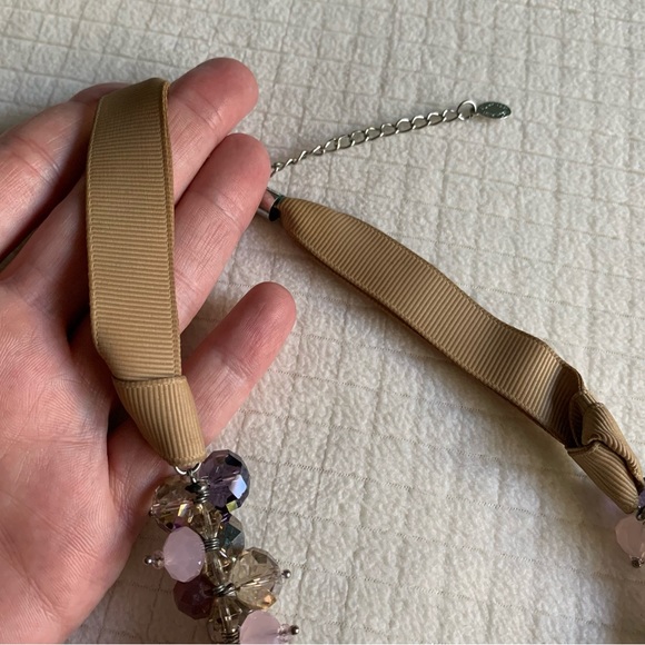 Ali-Khan NY purple beaded necklace - Picture 3 of 14